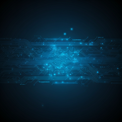 Digital circuit board pattern representing cybersecurity infrastructure