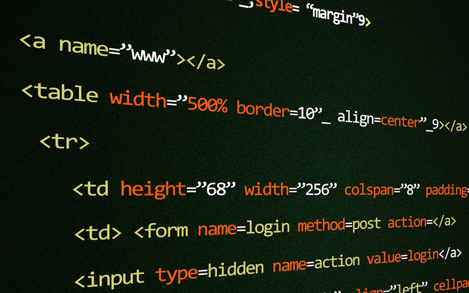 Developer scanning website HTML code for hidden redirects and spam links
