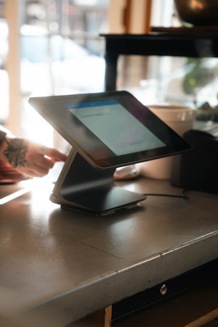 Modern checkout terminal with payment activity, representing WooCommerce order and webhook monitoring